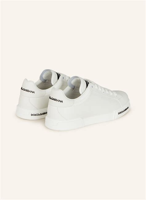 dolce gabbana für damen weiß mit großen schwarzen punkten|Sneaker Portofino Limited edition in WEISS für Damen.